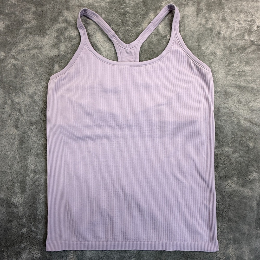 Lululemon Ebb To Street Tank Top Light Support Lilac Womens Size 14
